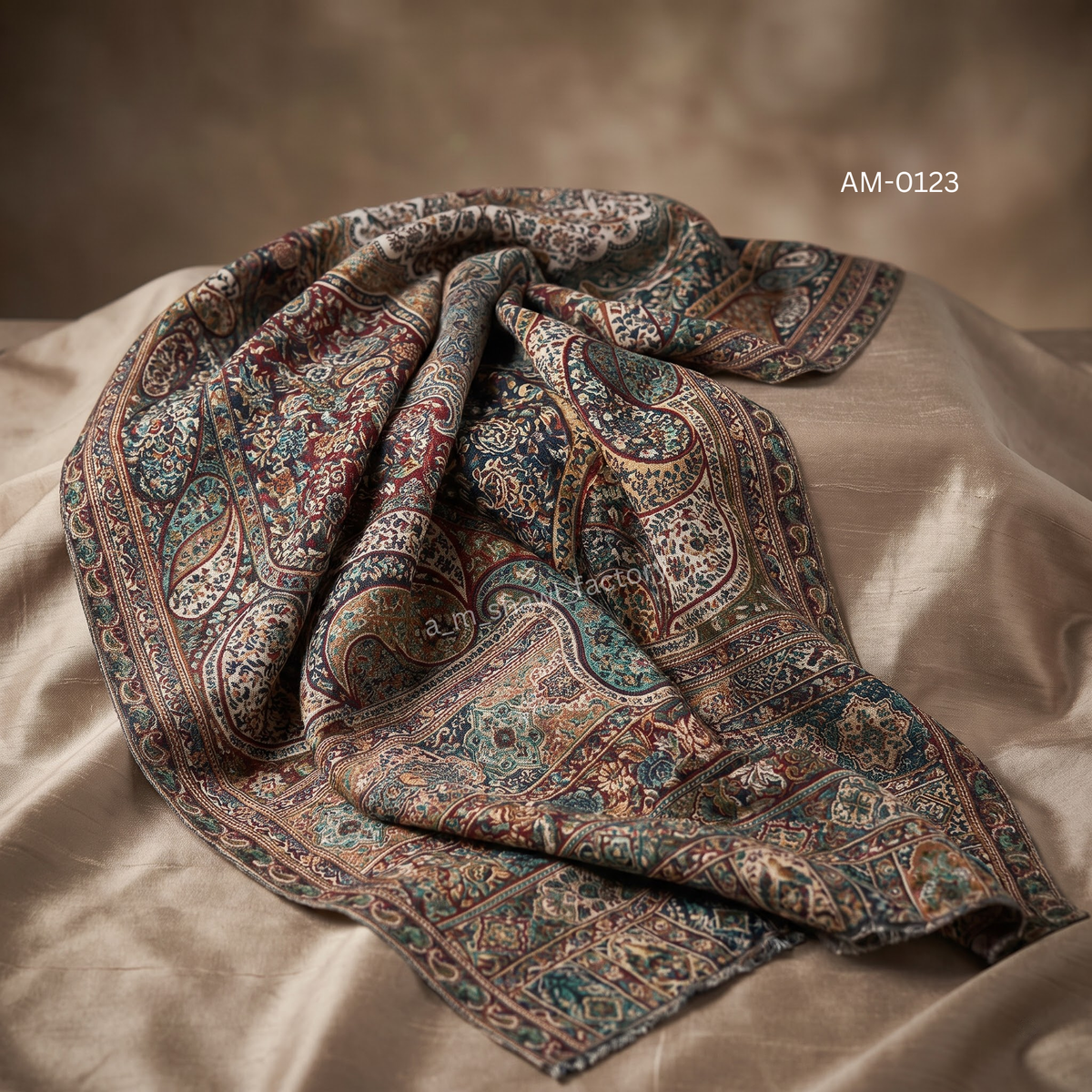 Fine Wool Kani Stole | Premium Kani Design Wool Stole | AM SHAWLS | 0123