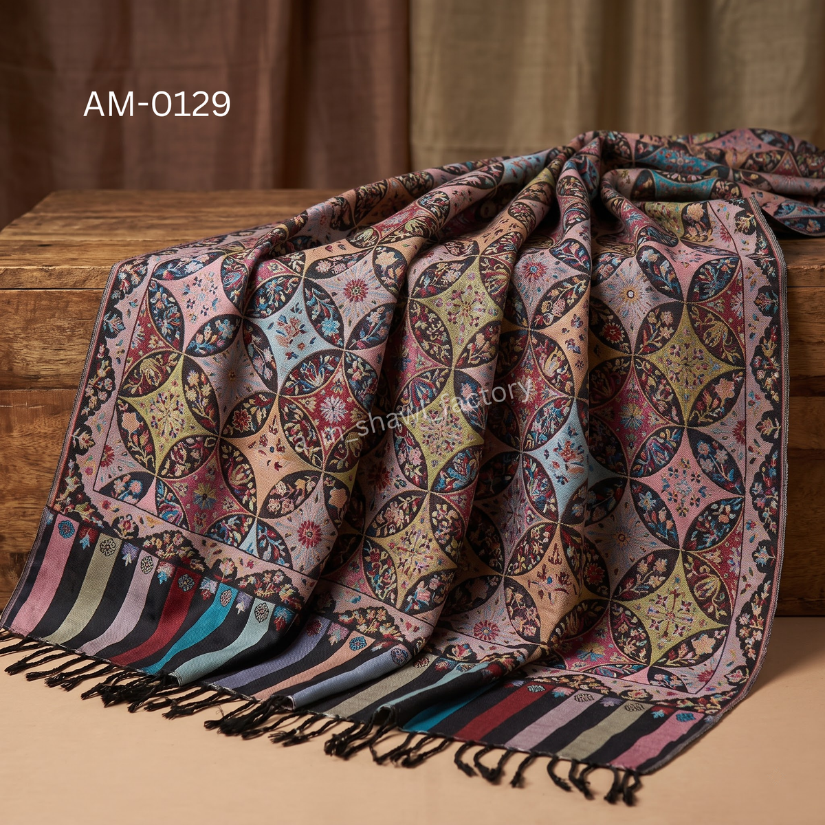 Fine Wool Kani Gents Shawl | Premium Men's Kani Wool Shawl | AM SHAWLS | 0129