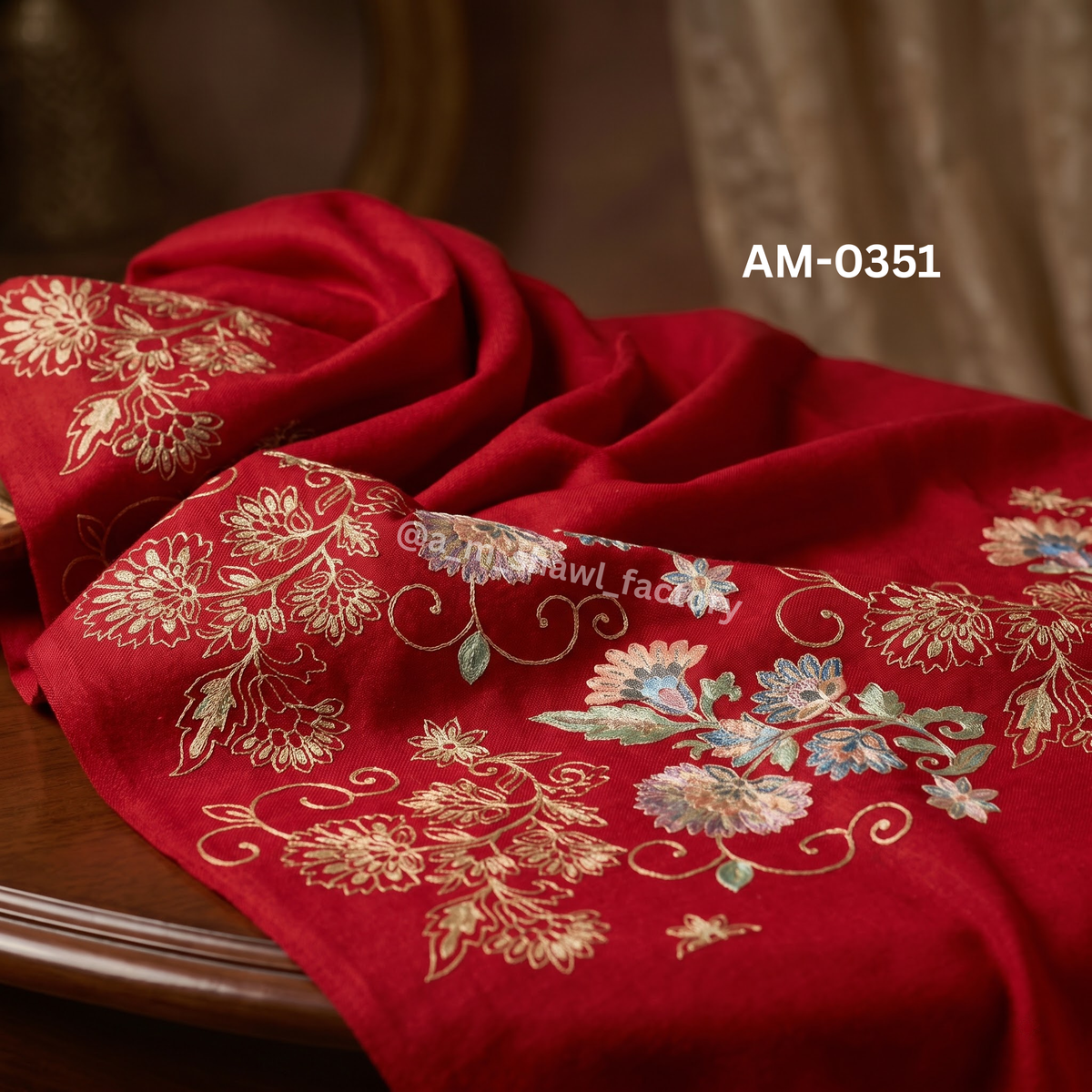 Nalki Kundal Palla | Premium Kashmiri Inspired Palla Shawl | AM SHAWLS | 0351