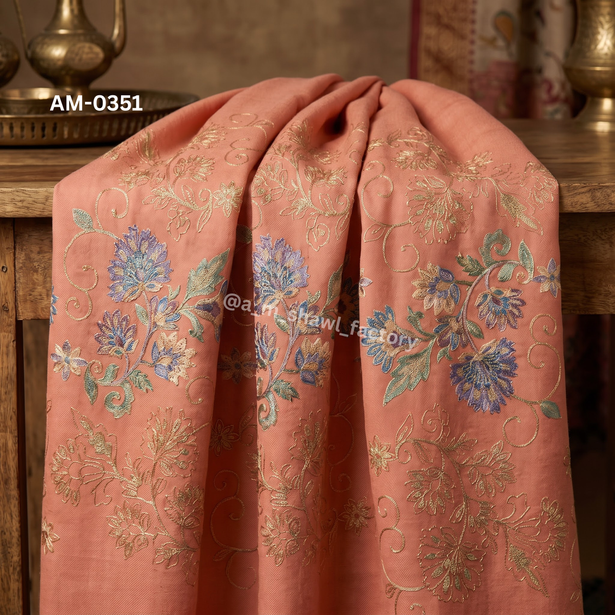 Nalki Kundal Palla | Premium Kashmiri Inspired Palla Shawl | AM SHAWLS | 0351