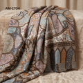 Fine Wool Kalamkari Stole – Premium  Wool Stole | AM SHAWLS | 1704