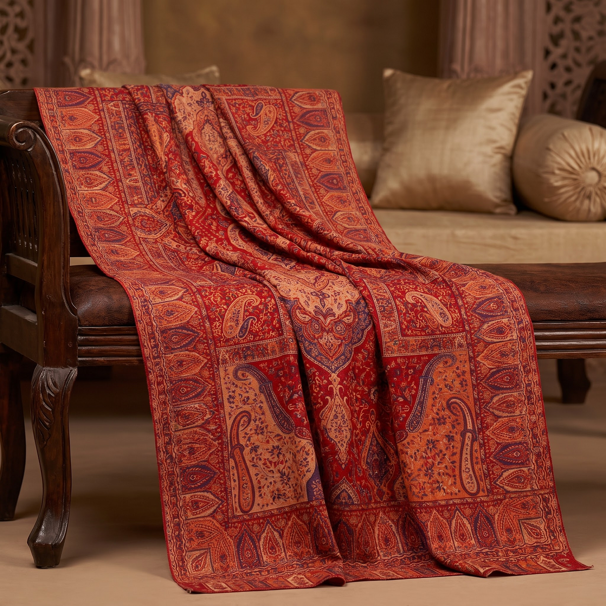 Kani Jamawar Shawl | Fine Wool Mix Kashmiri Shawl | AM SHAWLS