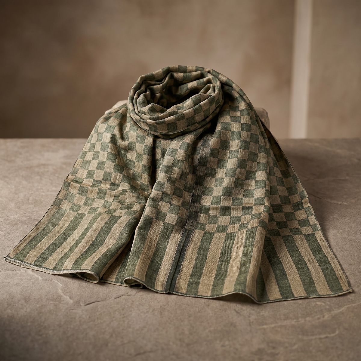 Stole Zari Check – Elegant Zari Check Stole | AM SHAWLS