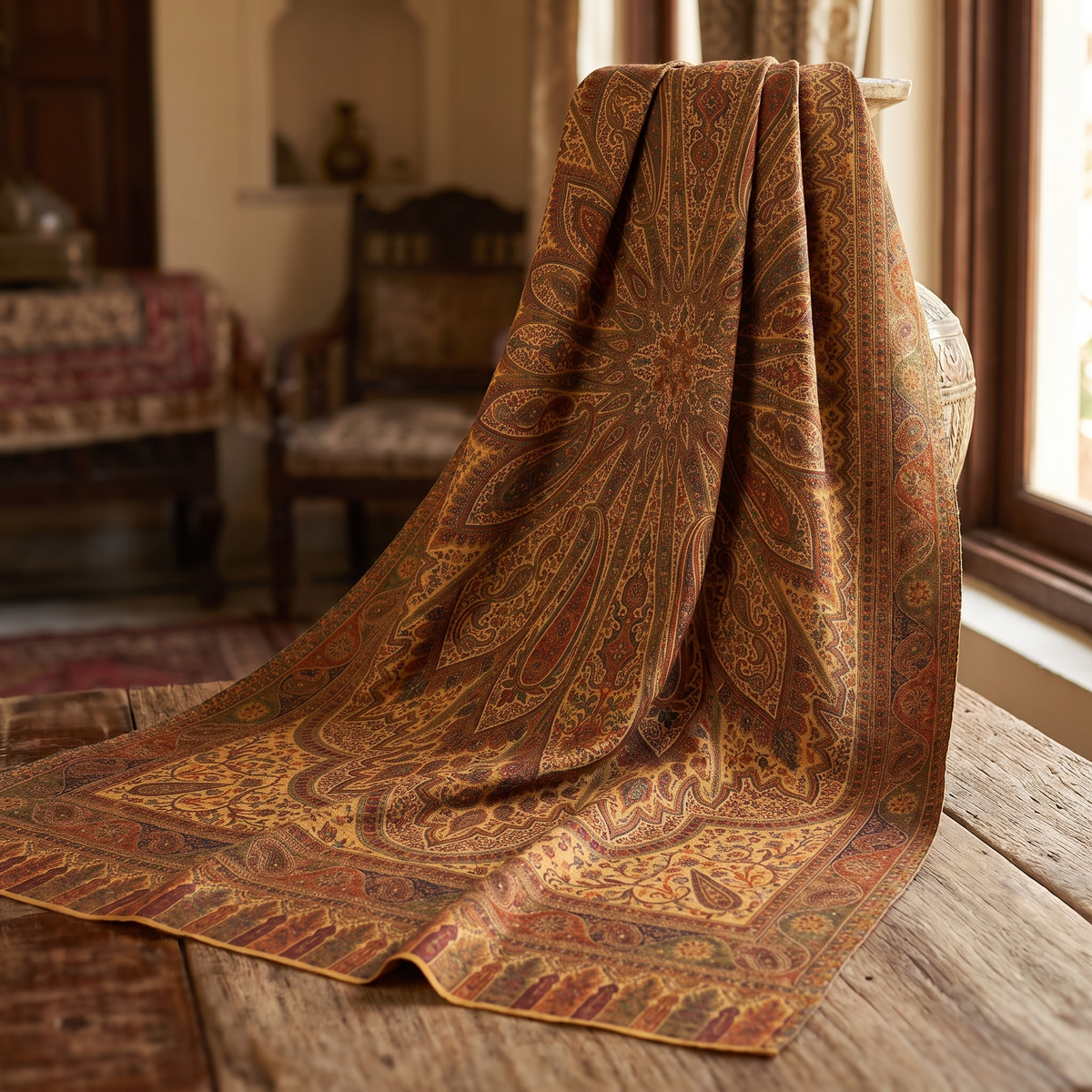 Kani Jamawar Shawl | Fine Wool Mix Kashmiri Shawl | AM SHAWLS