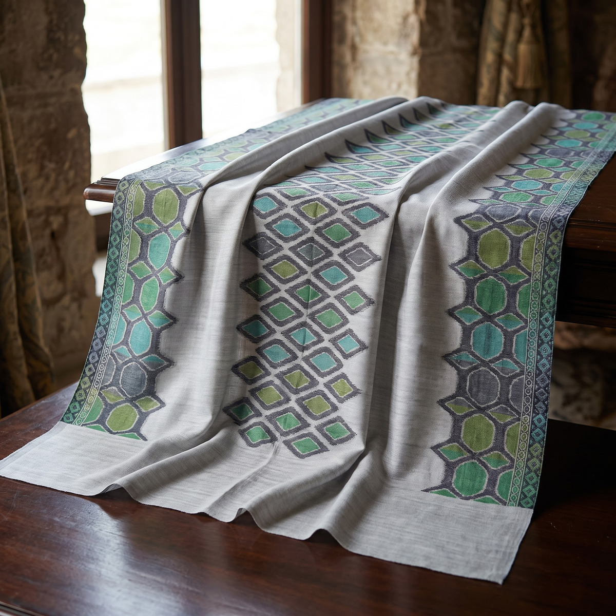 Fine Wool Ekat Stole – Premium Unisex Designer Stole | 0579