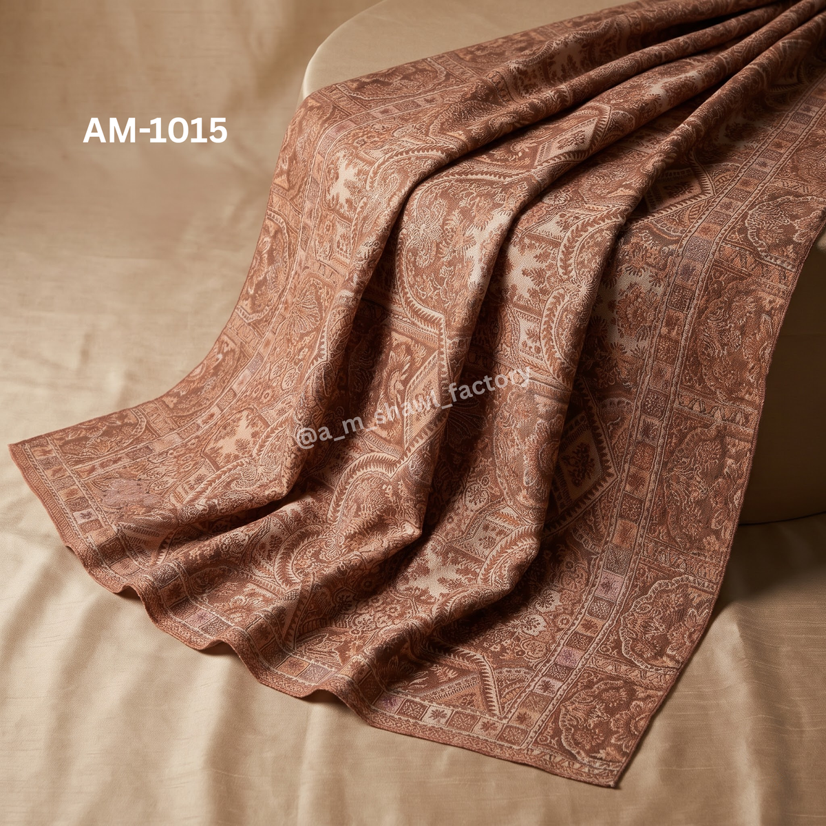 Wool Jamawar Throw 50×100 Inch | Luxury Wool Throw | AM Shawls | 1015