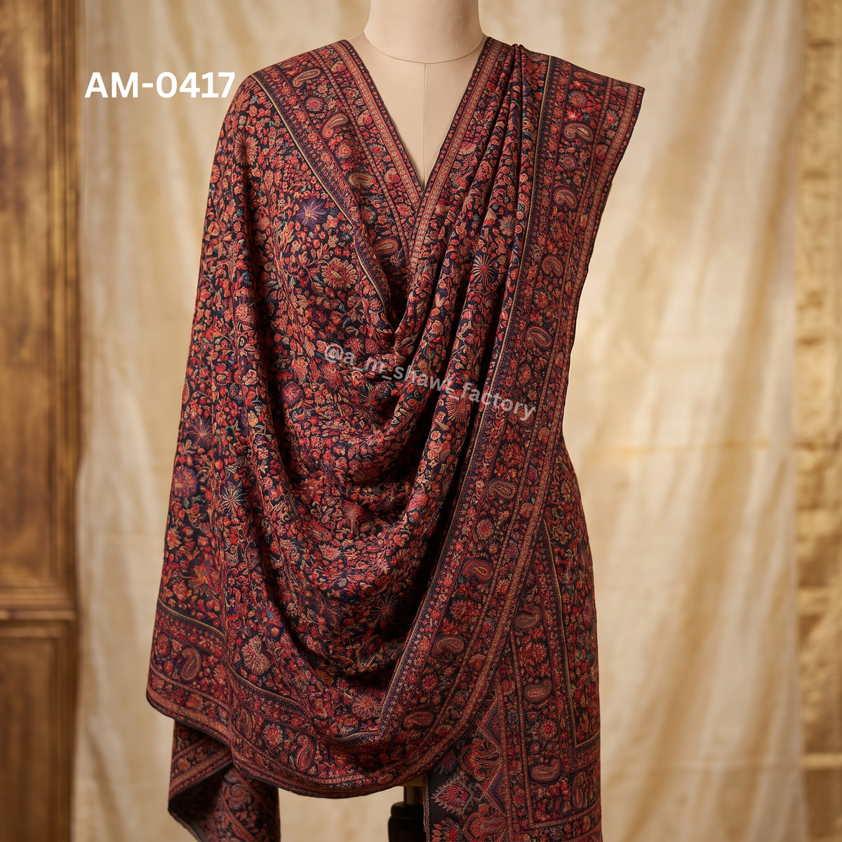 Fine Wool Kani Shawl | Premium Kashmiri Inspired Wool Shawl | AM SHAWLS | 0417