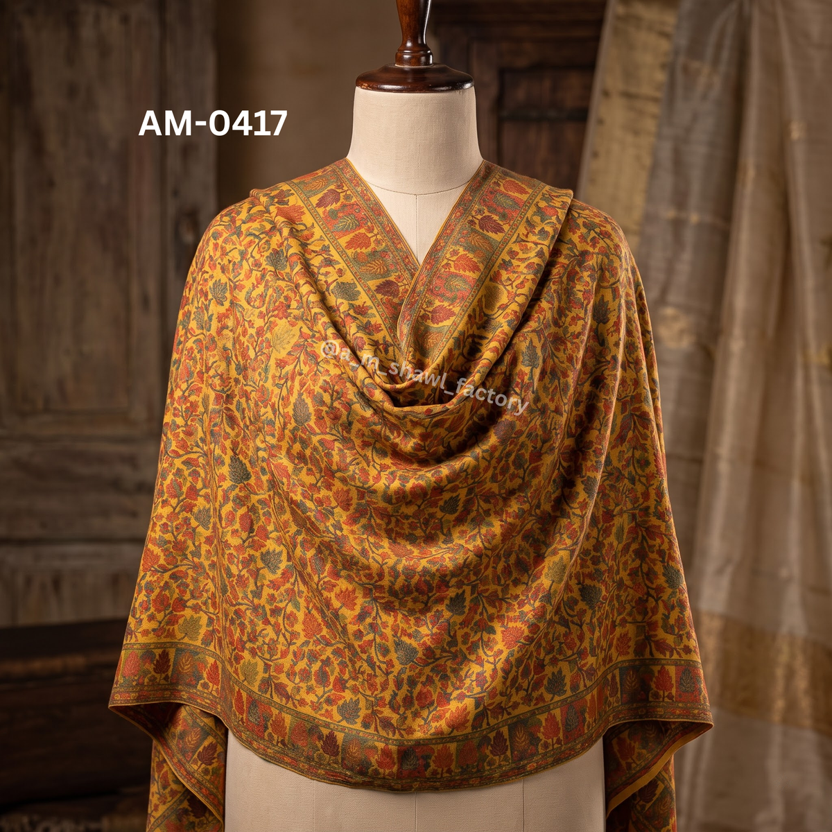Fine Wool Kani Shawl | Premium Kashmiri Inspired Wool Shawl | AM SHAWLS | 0417