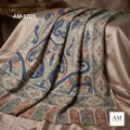 Kalamkari Shawl – Elegant Paisley Design Shawl | AM SHAWLS | 1705