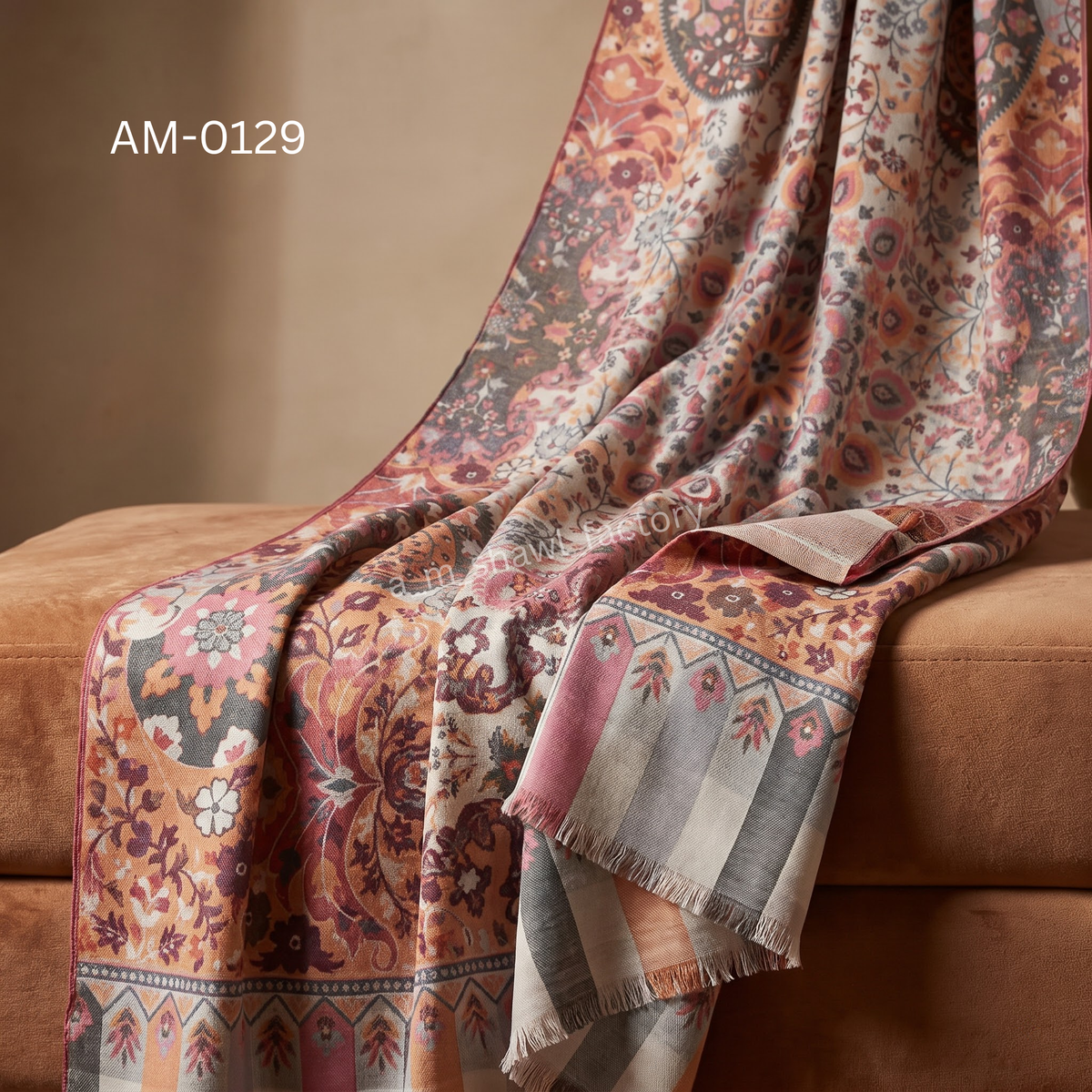 Fine Wool Kani Gents Shawl | Premium Men's Kani Wool Shawl | AM SHAWLS | 0129