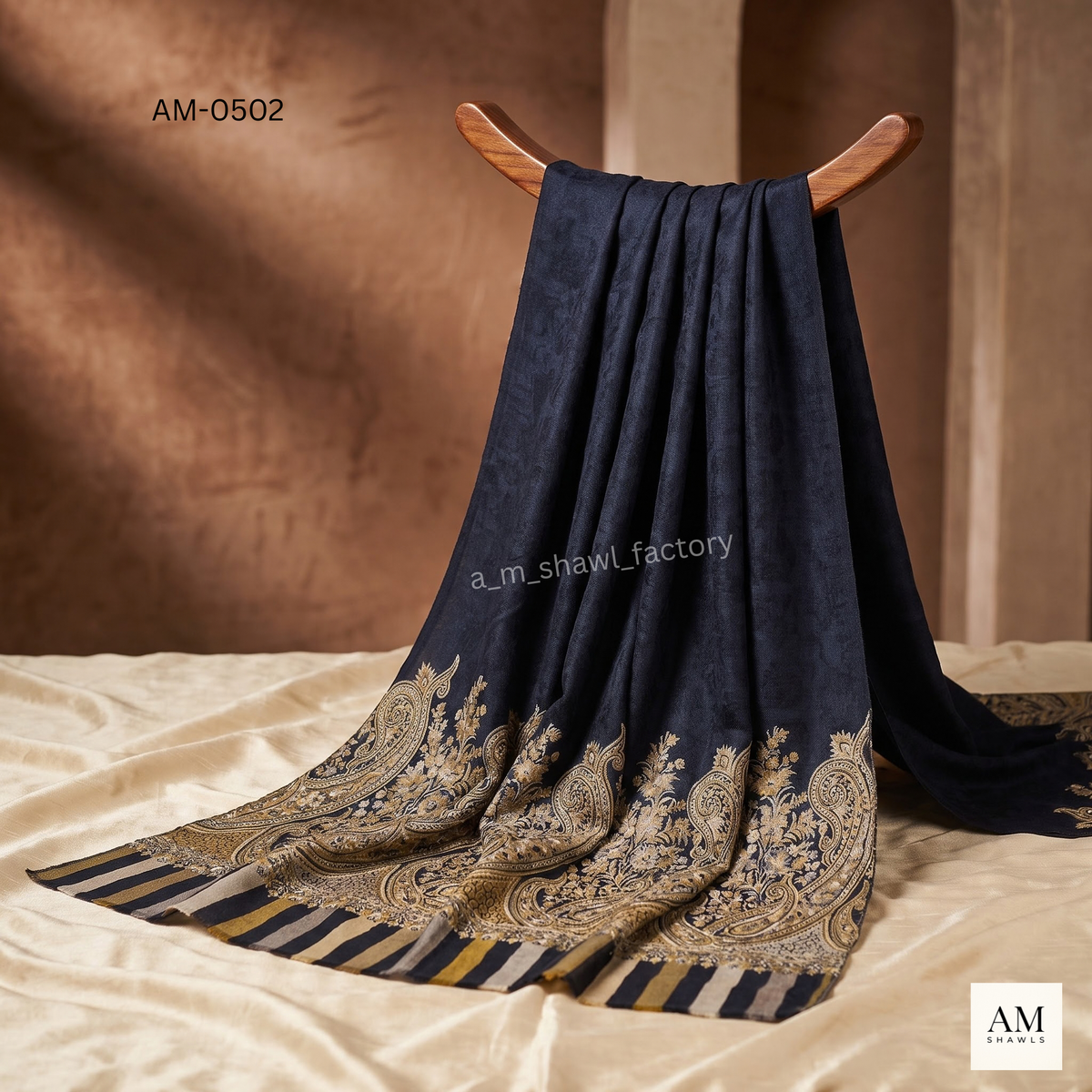 Fine Wool Self Cutting Palla Shawl | Premium Wool Shawl | AM SHAWLS | 0502