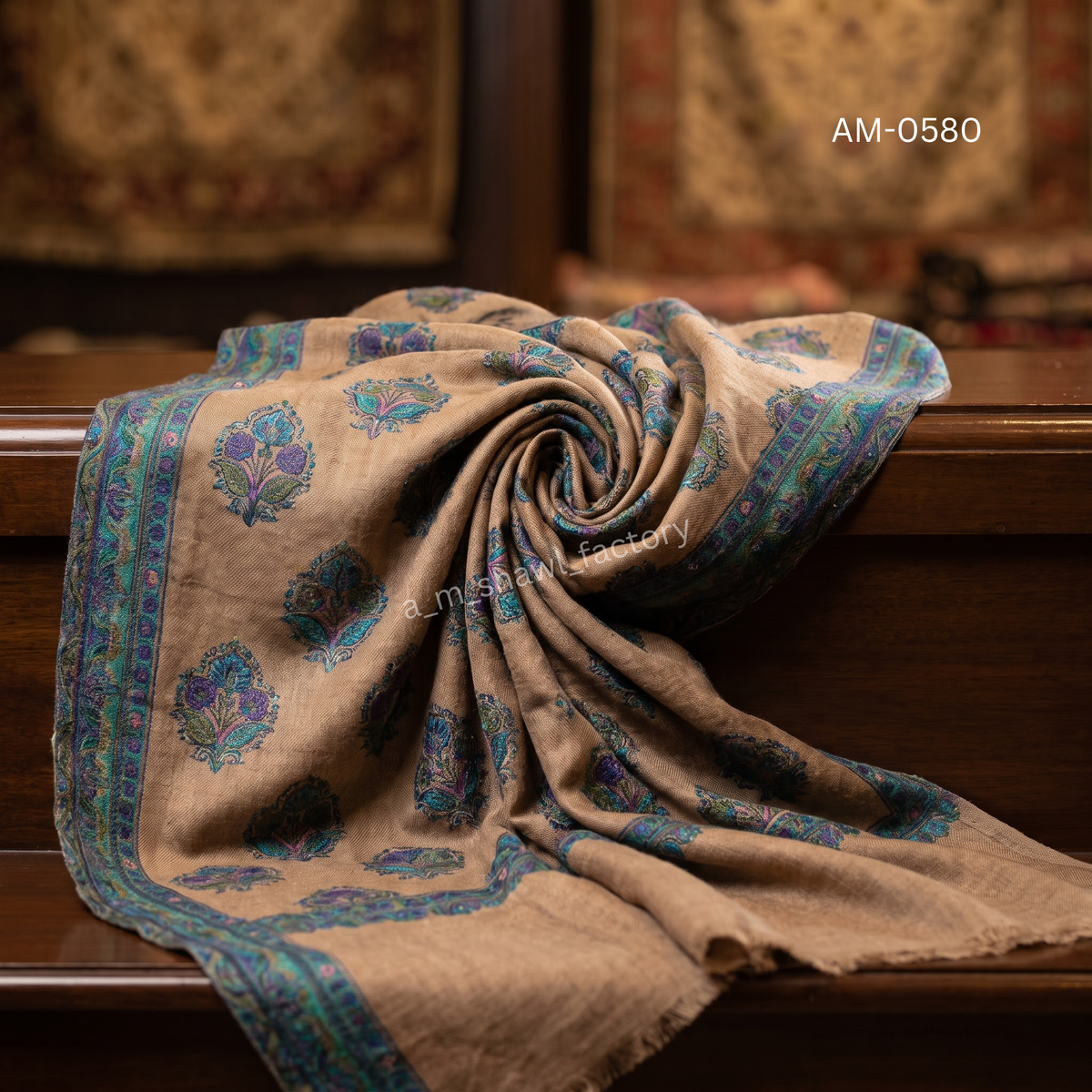 Fine Wool Multi Butti Cutting Shawl | Premium Butti Wool Shawl | AM SHAWLS | 0580