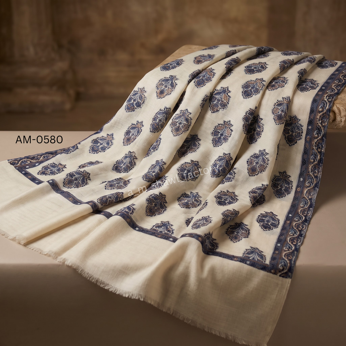 Fine Wool Multi Butti Cutting Shawl | Premium Butti Wool Shawl | AM SHAWLS | 0580