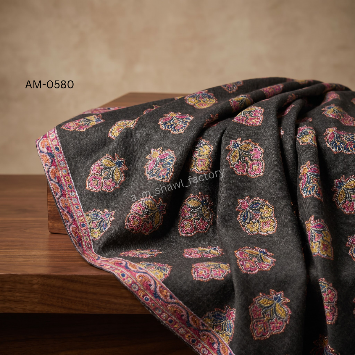 Fine Wool Multi Butti Cutting Shawl | Premium Butti Wool Shawl | AM SHAWLS | 0580