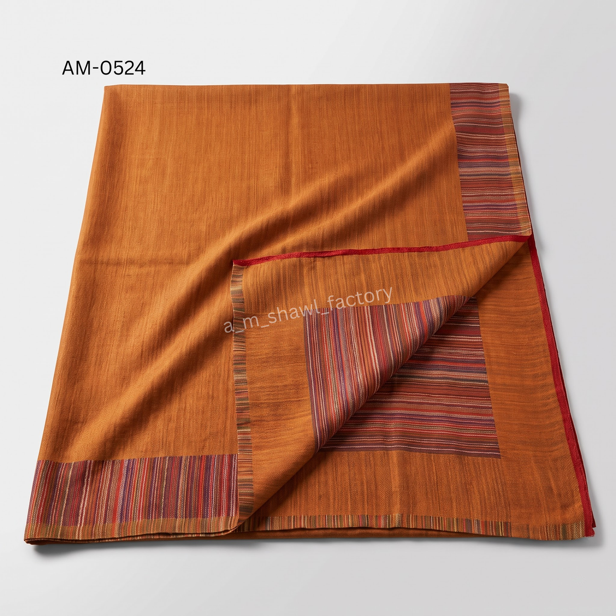 Fine Wool Stripe Reversible Shawl | Premium Reversible Wool Shawl | AM SHAWLS | 0524