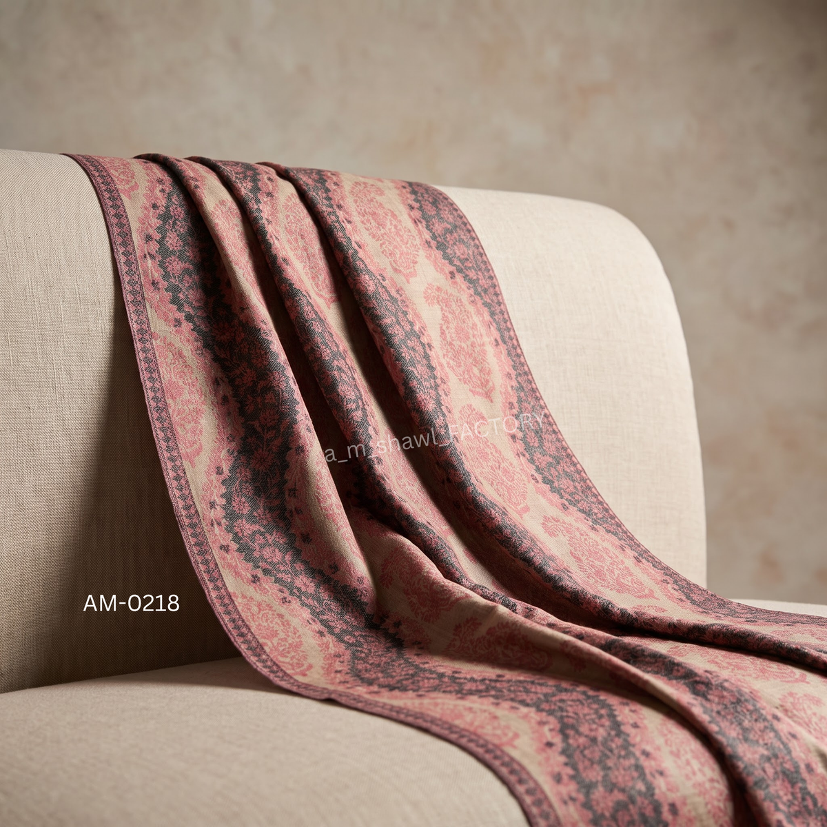 Fine Wool Kani Stole | Premium Kani Design Wool Stole | AM SHAWLS | 0218