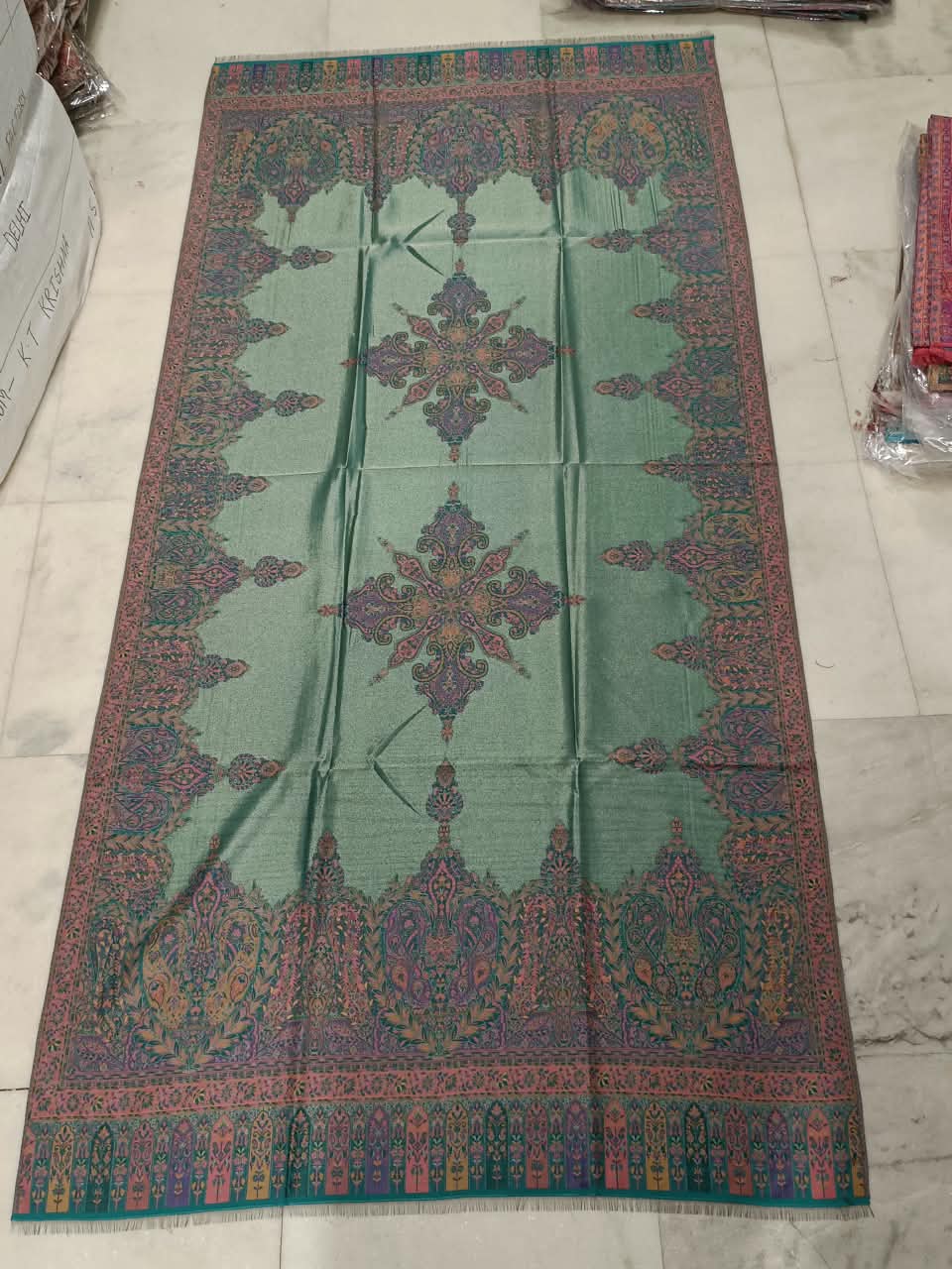 Art Silk Kani with Zari Shawl | Premium Kani Zari Shawl | AM SHAWLS | 0736